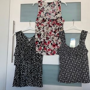 White House Black Market Lot of 3 Blouses Size XL